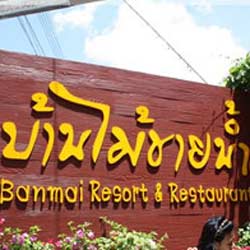 ร้าน บ้านไม้ชายน้ำ ปากช่อง น้องหมาเข้าได้