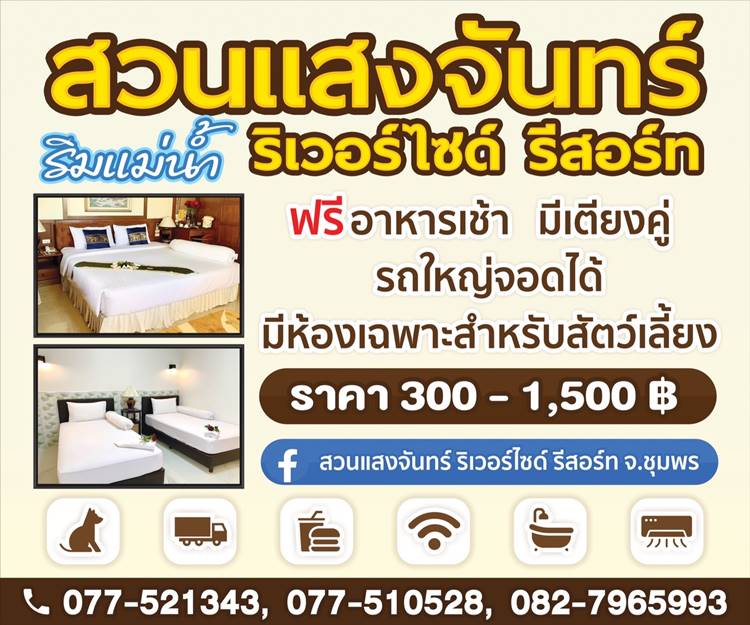 ที่พักชุมพรน้องหมาพักได้