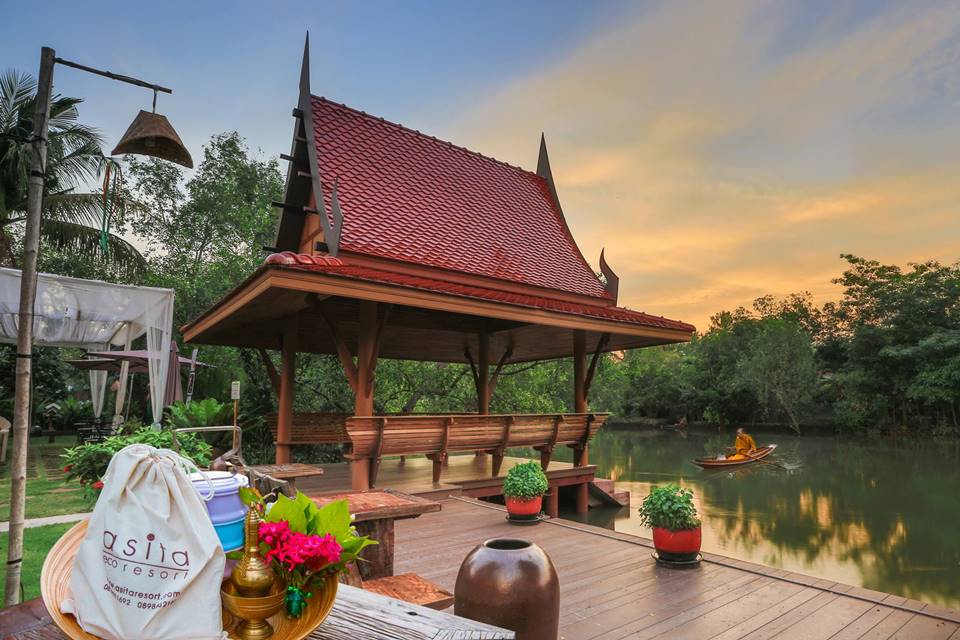 ที่พักอัมพวา แม่กลองน้องหมาพักได้