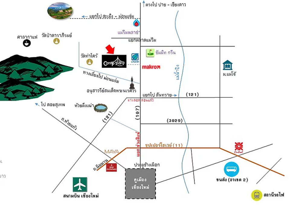 ที่พักแม่ริมหมาพักได้