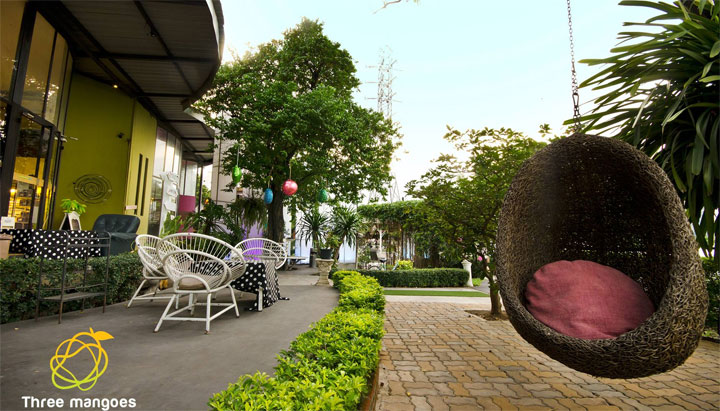 ร้านทรี แมงโก้ ถนนประชาชื่น ริมคลองประปา น้องหมาเข้าได้